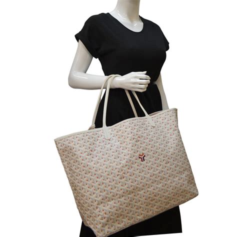 Goyard Saint Louis Claire Voie GM Canvas Tote Shoulder Bag .